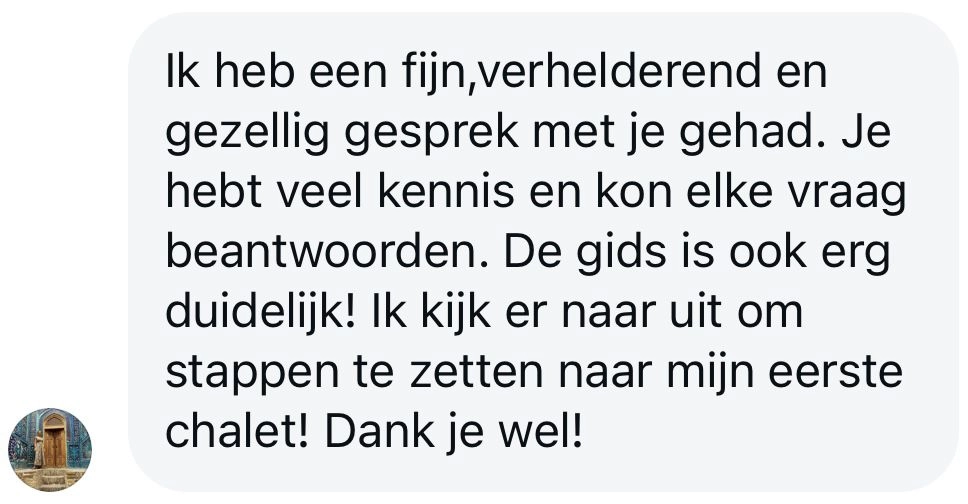 Review Chef Chalet gesprek Sessie