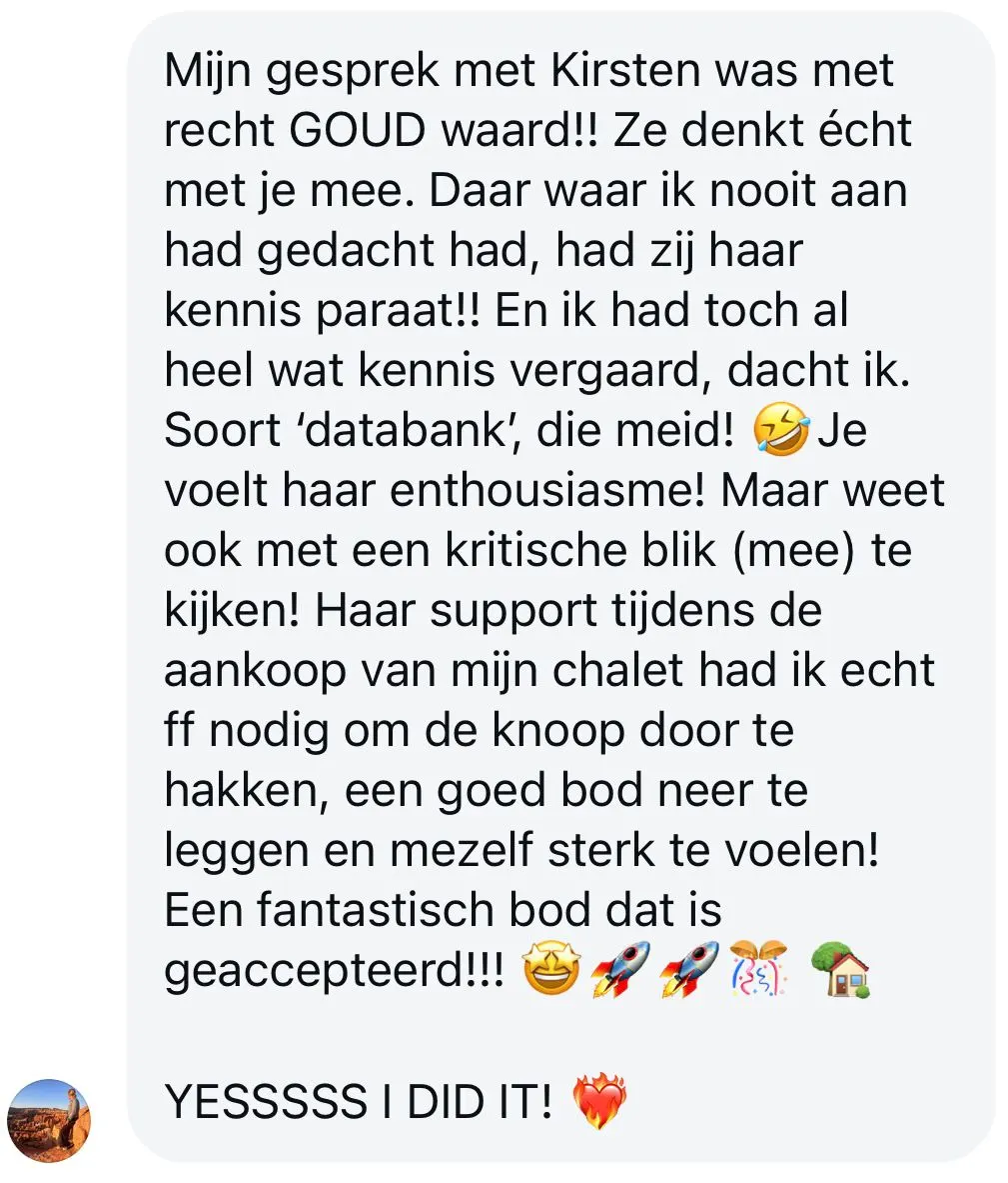 Review Chef Chalet gesprek Sessie